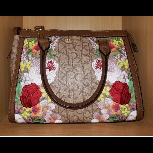 Calvin Klein Handbags - Calvin Klein Mercy signature embroidered bag